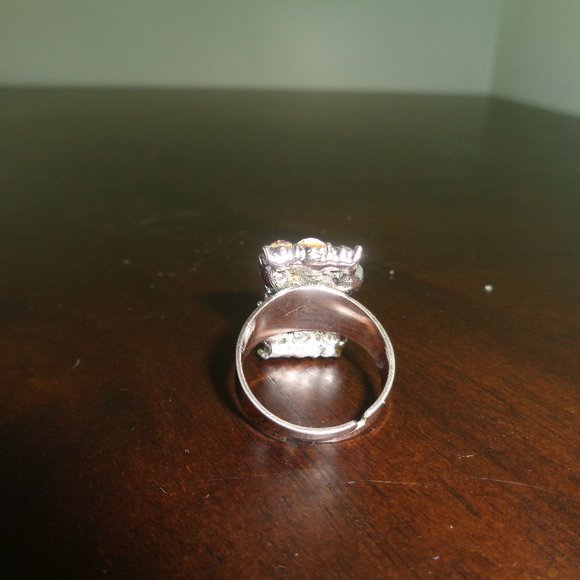 Pink beaded ring- costume jewelry - Picture 4 of 10